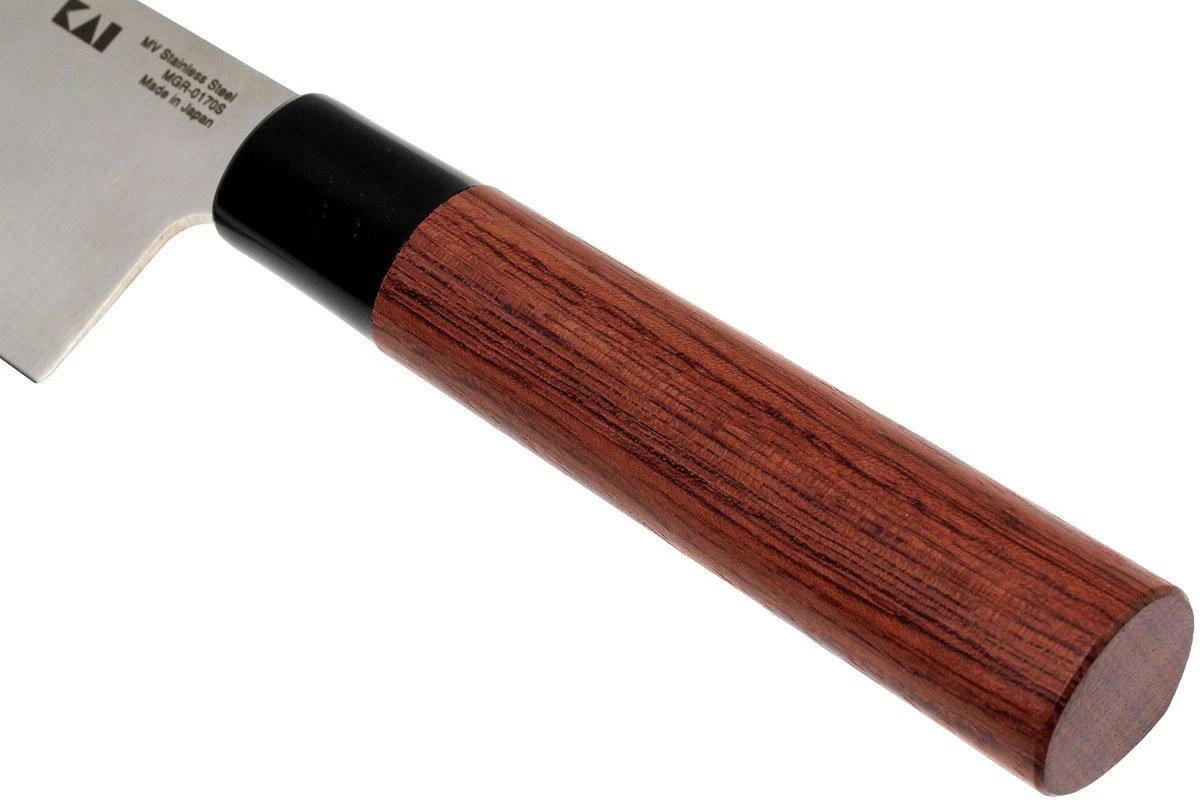 Kai Shun Seki Magoroku Redwood Cuchillo Santoku 0170S - Imagen 4