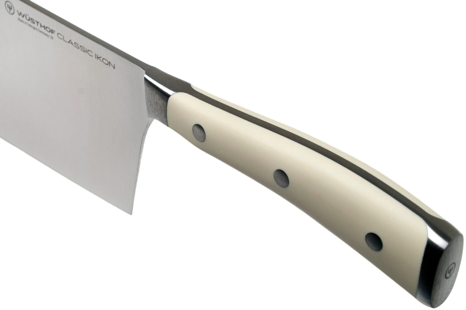 Wüsthof Classic Ikon Cuchillo Cocinero Chino Blanco, 18 Cm, 4673-0-18 - Imagen 5