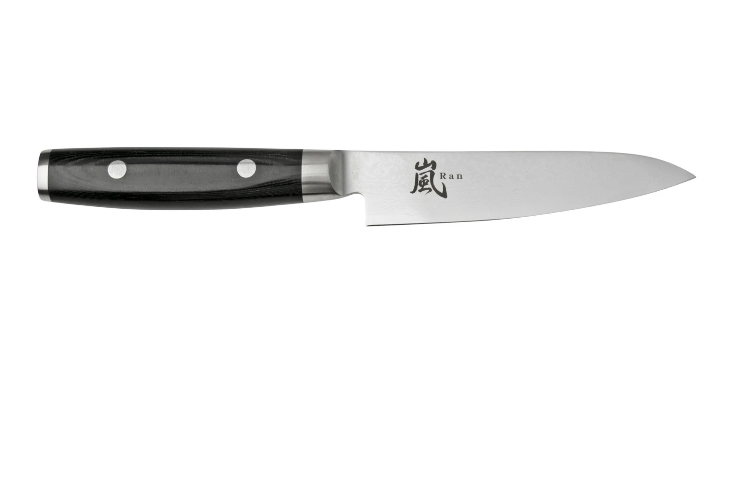 Yaxell Ran 36056, Juego De Cuchillos De 3 Piezas Santoku 16,5 Cm, Cuchillo Multiusos 12 Cm Y Afilador De Cuchillos - Imagen 4