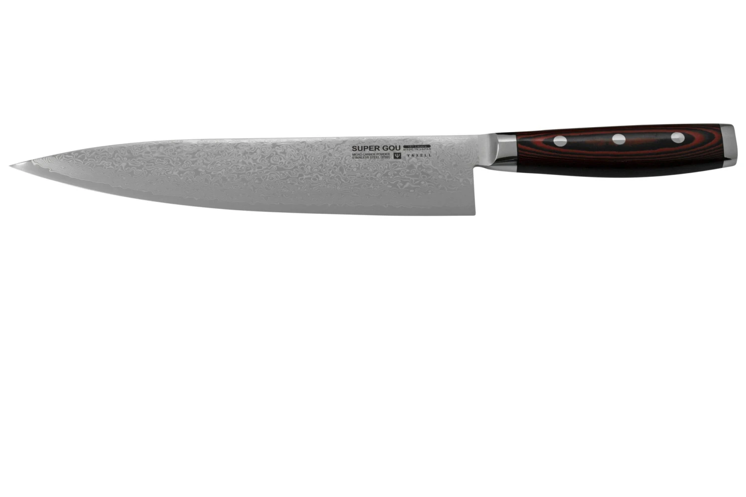 Yaxell Super Gou 37141, Cuchillo De Chef De Acero Damasco De 161 Capas, 24 Cm